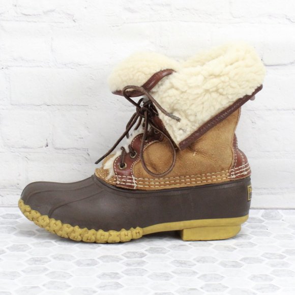 L.L. Bean Shoes - L.L. Bean Wicked Good Shearling Lined Duck Boots